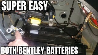 0311 Bentley Continental GT Battery Replacement How to [upl. by Lulu]