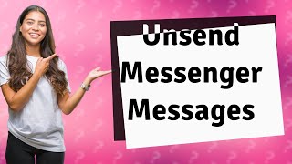 How do I Unsend all my messages on Messenger [upl. by Haletta]