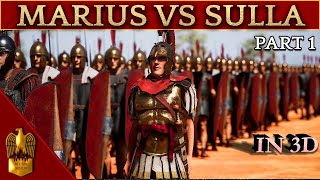 The Rise of Gaius Marius 3D Animated CINEMATIC Documentary 133109 BC  Marius VS Sulla  Part 1 [upl. by Earl]