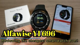 Alfawise Y1 696  This smartwatch is less than 15 [upl. by Wj544]