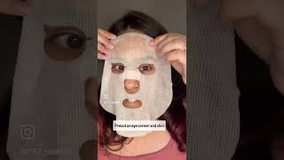 Good for hydration and plumping skin  also has exfoliation side sheetmasks skincarereview viral [upl. by Ainod]