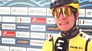 Cian Uijtdebroeks  Interview at the start  Stage 5  TirrenoAdriatico 2024 [upl. by Laws639]