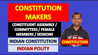 Makers of Indian Constitution  Constituent Assembly  Committees  Female Members  Sessions [upl. by Lau]