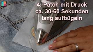 Aufbügeln von Patches  Anleitung  catchthepatchde [upl. by Benenson812]