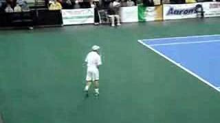 Roddick imitates agassi [upl. by Charlet732]