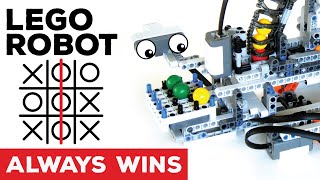 LEGO MINDSTORMS Robot plays Tic Tac Toe and wins 100 of the times [upl. by Nwahsir]