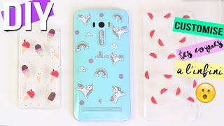 DIY ┋ PERSONNALISEZ A LINFINI VOTRE COQUE DE TÉLÉPHONE 😱 LICORNE BACK TO SCHOOL Francais [upl. by Havot892]