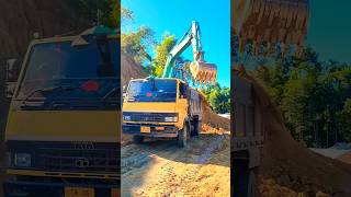 Tata 912tipper Dumper🔥🔥🔥 excavator sujal13 jcb tata dumptruck Tr05f1835 tippertruck [upl. by Adnamor]