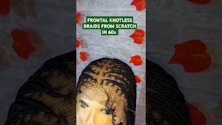 LEARN HOW TO MAKE KNOTLESS WIG LIKE A PRO  FRONTAL LACE KNOTLESS BRAIDS  BEGINNERS FRIENDLY [upl. by Cacia]