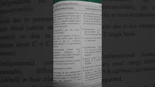 Differentiate between Configuration isomers and conformational isomers shorts [upl. by Sky]