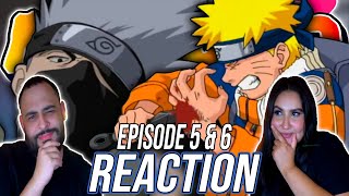 KAKASHI SAVES TEAM 7 ZABUZA APPEARS Couple Reacts Naruto Episode 5 amp 6 First Time Watching [upl. by Schriever]