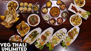 UNLIMITED VEG THALI at Rupees 600  DELHI HIGHWAY Chennai [upl. by Hsital]