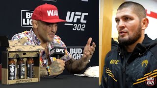 Dustin Poirier reveals Khabib Nurmagomedov conversation after UFC 302 [upl. by Athal]