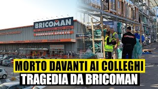 Tragedia da Bricoman operaio di 25 anni schiacciato da un bancale morto davanti ai colleghi [upl. by Emee]