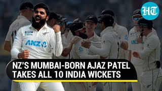 Ind vs NZ Ajaz Patel claims record 10 India wickets in an innings Kumble reacts to ‘Perfect 10’ [upl. by Monreal]