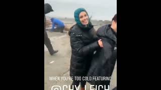 Chyler Leigh and stunt double Lisa Chandler behind the scenes of Supergirl S4 [upl. by Neumann297]