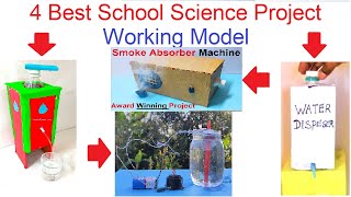 4 best school science project working model for science exhibition  simple and easy  howtofunda [upl. by Llerret]