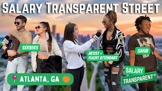 How Much Do You Make Atlanta GA📍Salary Transparent Street ™️ [upl. by Neesay]