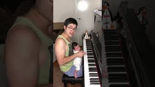 My Baby plays Mozart Turkish March on Piano [upl. by Gonnella99]