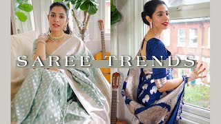 Latest Trends amp Designs in Banarasi Sarees  Styling Tips [upl. by Novehc153]