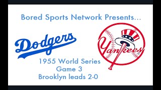 1955 World Series Replay GM3  History Maker Baseball [upl. by Sonafets317]