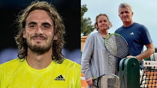 Stefanos Tsitsipas Greek father and Russian mother Both played tennis [upl. by Kylynn]