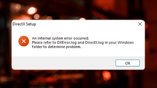 DirectX Setup Error An Internal System Error Occurred In Windows 11  10 [upl. by Jarv]