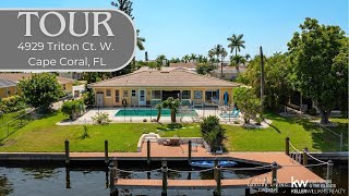 Tour of 4929 Triton Court West in Cape Coral FL [upl. by Okihcim676]