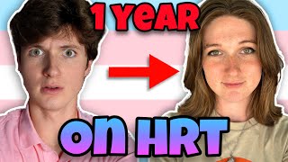 1 Year On HRT  Transgender MTF Timeline [upl. by Fesuy]