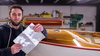 Straightening and Strengthening A Hull With Biaxial Cloth  Healey Boat Restoration Part 2 [upl. by Pruter36]