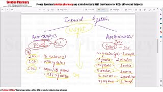 Pharmaceutics 09  Pharmaceutical Calculation 01  Introduction of Pharmaceutical Calculation [upl. by Gnat]