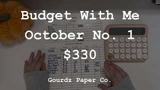 Budget With Me  October No 1  330  95 and KoFi [upl. by Nnylirej861]