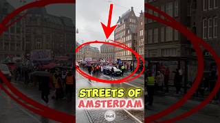 Streets of Amsterdam 🇳🇱 trending protest shortsvideo [upl. by Durrett735]