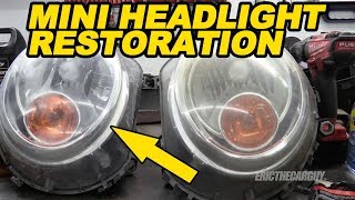 Mini Cooper Headlight Restoration [upl. by Orsini]