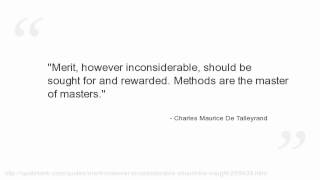 Charles Maurice De Talleyrand Quotes [upl. by Jemma]