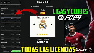 Por Fin Todas las Licencias de EA SPORTS FC 24 Clubes y Ligas [upl. by Einolem]