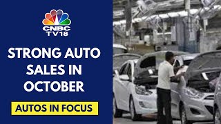 Automakers Report Largely Strong Sales In October  CNBC TV18 [upl. by Noned573]