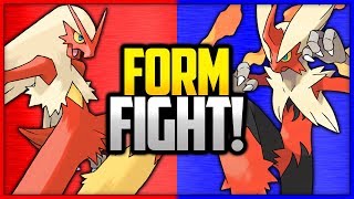 Blaziken vs Mega Blaziken  Pokémon Form Fight [upl. by Ronaele]