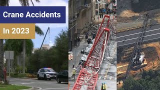 Crane Accidents  WORST OF 2023  All Purpose Crane Training [upl. by Taddeusz]