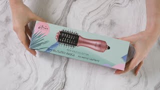 Unboxing the Rose Gold Mini Blowdry Brush by Aria Beauty [upl. by Lyrad654]