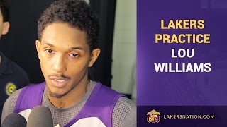 Lou Williams On DAngelo Russells Progress [upl. by Arikaahs508]