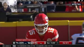 REACTION  Denver Broncos vs Kansas City Chiefs  2024 Week 10 Game Highlights [upl. by Festus]