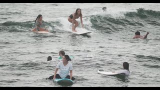 Girls Surfing Freely on Okinawas Beautiful Beaches  Pure Joy and Freedom🌊🏄‍♂️quot [upl. by Kcirb826]