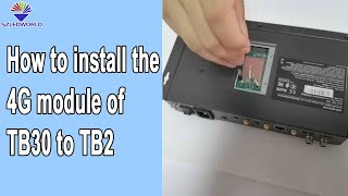 How to install the Novastar 4G module of TB30 on the TB2 sending box [upl. by Hairej529]