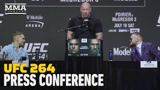 UFC 264 Poirier vs McGregor 3 Prefight Press Conference  MMA Fighting [upl. by Artenehs627]