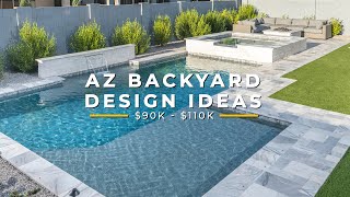 Arizona Backyard Design Ideas Modern Mesa Backyard  California Pools amp Landscape [upl. by Slrahc626]