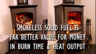 Wood vs Coal on a Multifuel Stove [upl. by Tomlin]