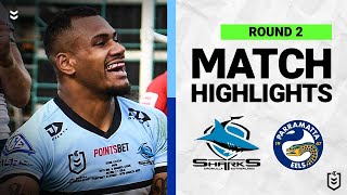 CronullaSutherland Sharks v Parramatta Eels  Match Highlights  Round 2 2022  NRL [upl. by Eal827]