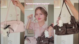 Korean designer bag Haul [upl. by Novyak482]