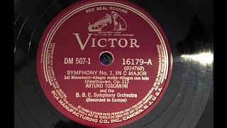 TOSCANINI 1937 Beethoven Symphony No 1 in Restored Sound [upl. by Fee]